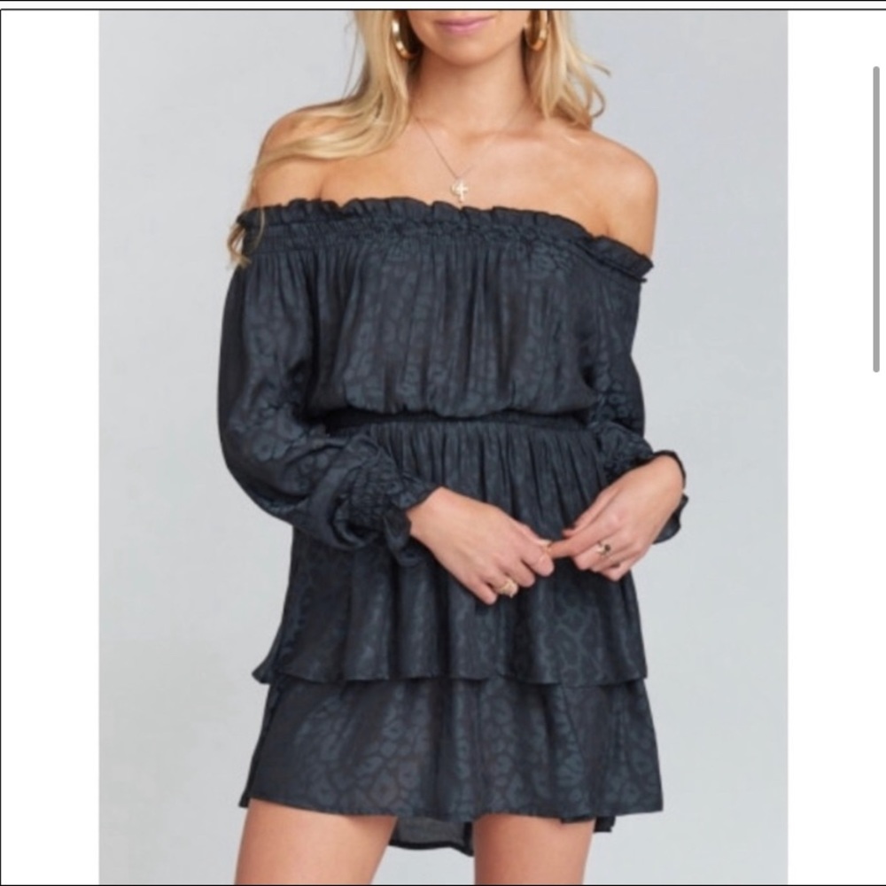 Show Me Your MuMu Esmeralda off-the-shoulder Dress